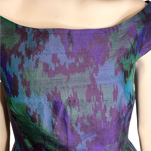 RED VALENTINO Raw Silk Midi Dress Small - Picture 8 of 16